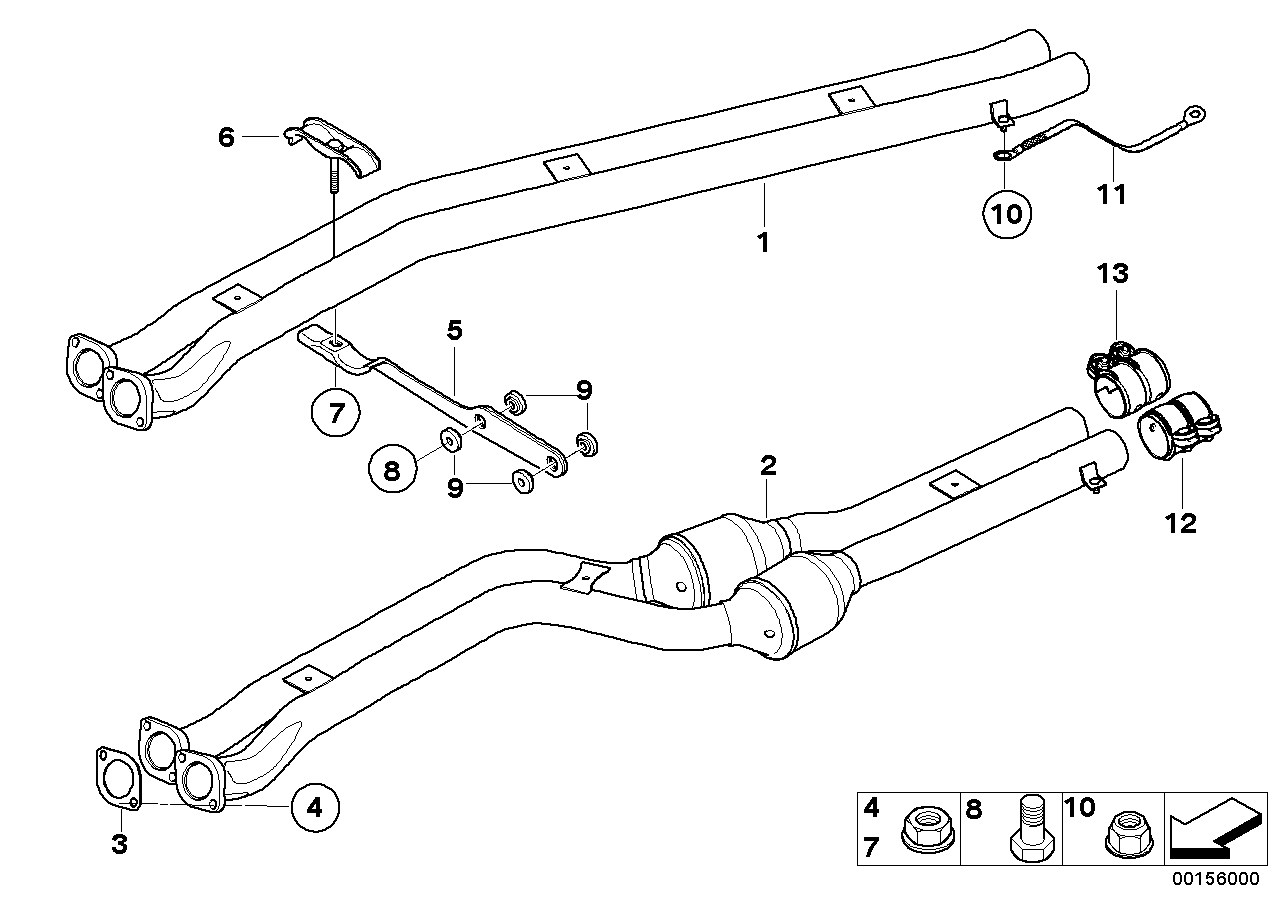 BMW 18303422991 Exhaust Support