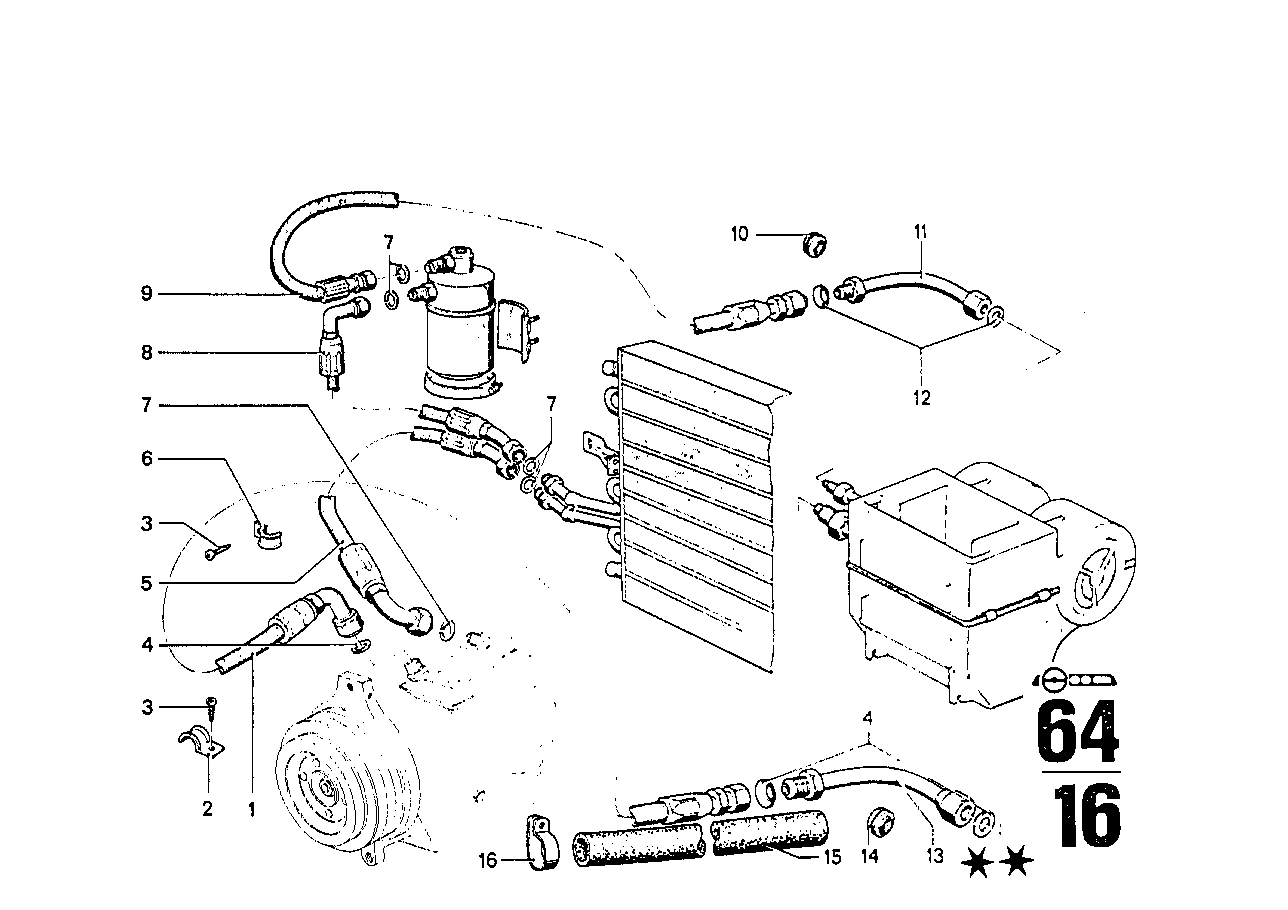 BMW 64531357707 Hose Line