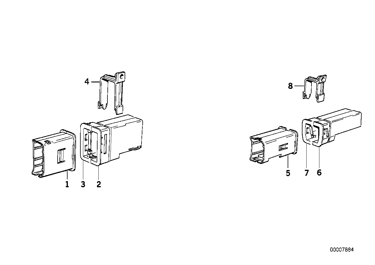 BMW 61131378490 Front Plug Connection Bracket