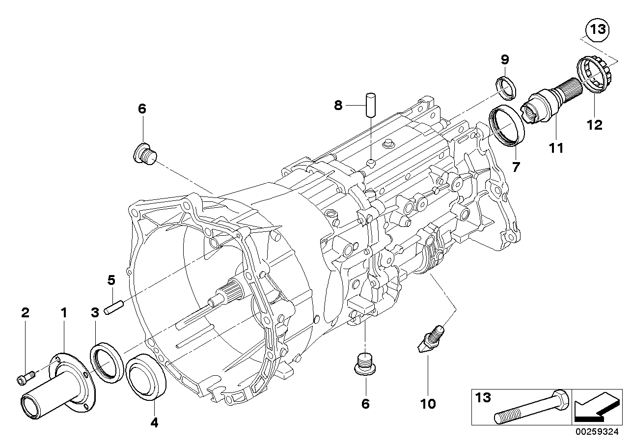 BMW 23117531354 Guide Tube