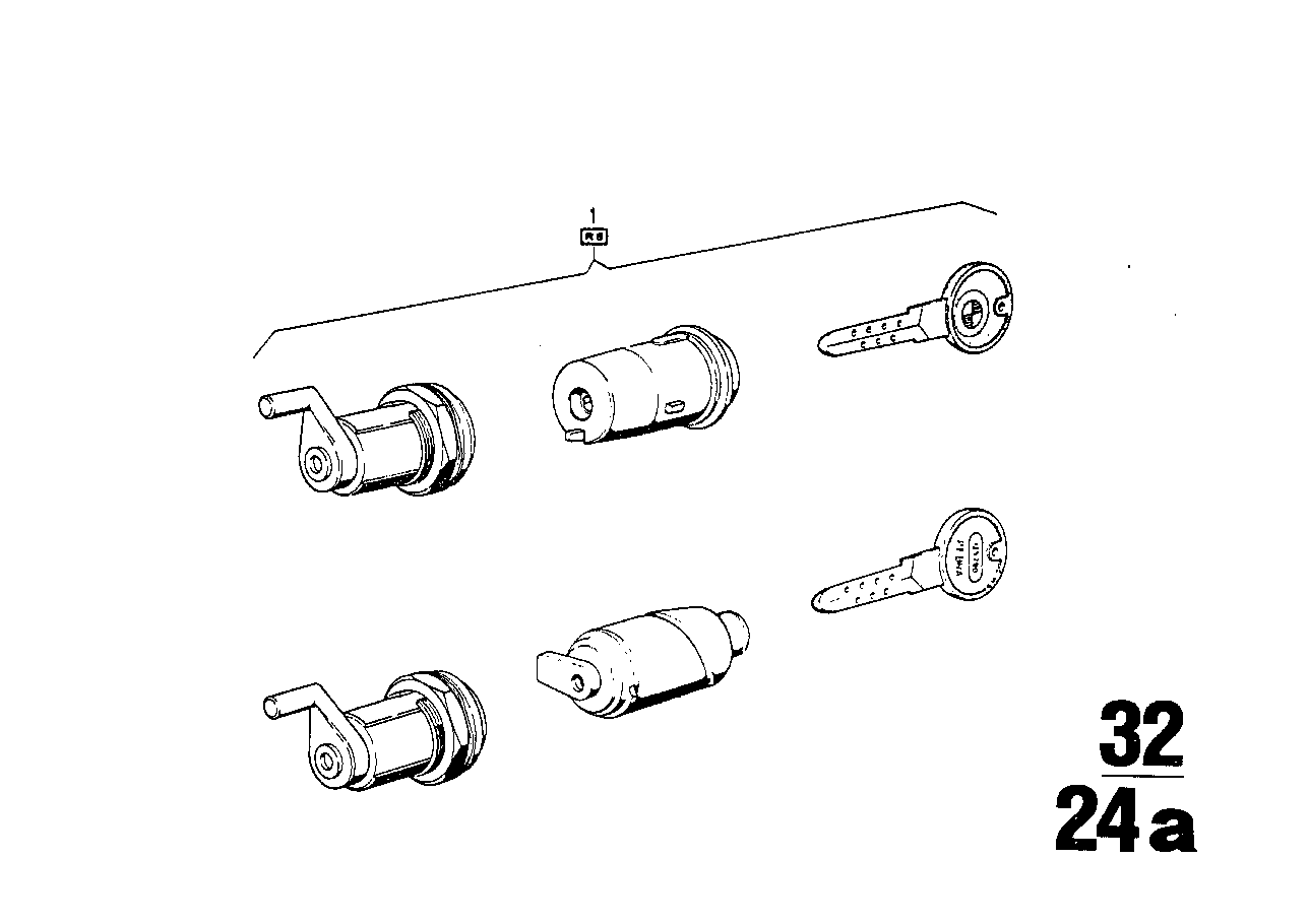 BMW 32321105792 Repair Kit One-Key Locking System