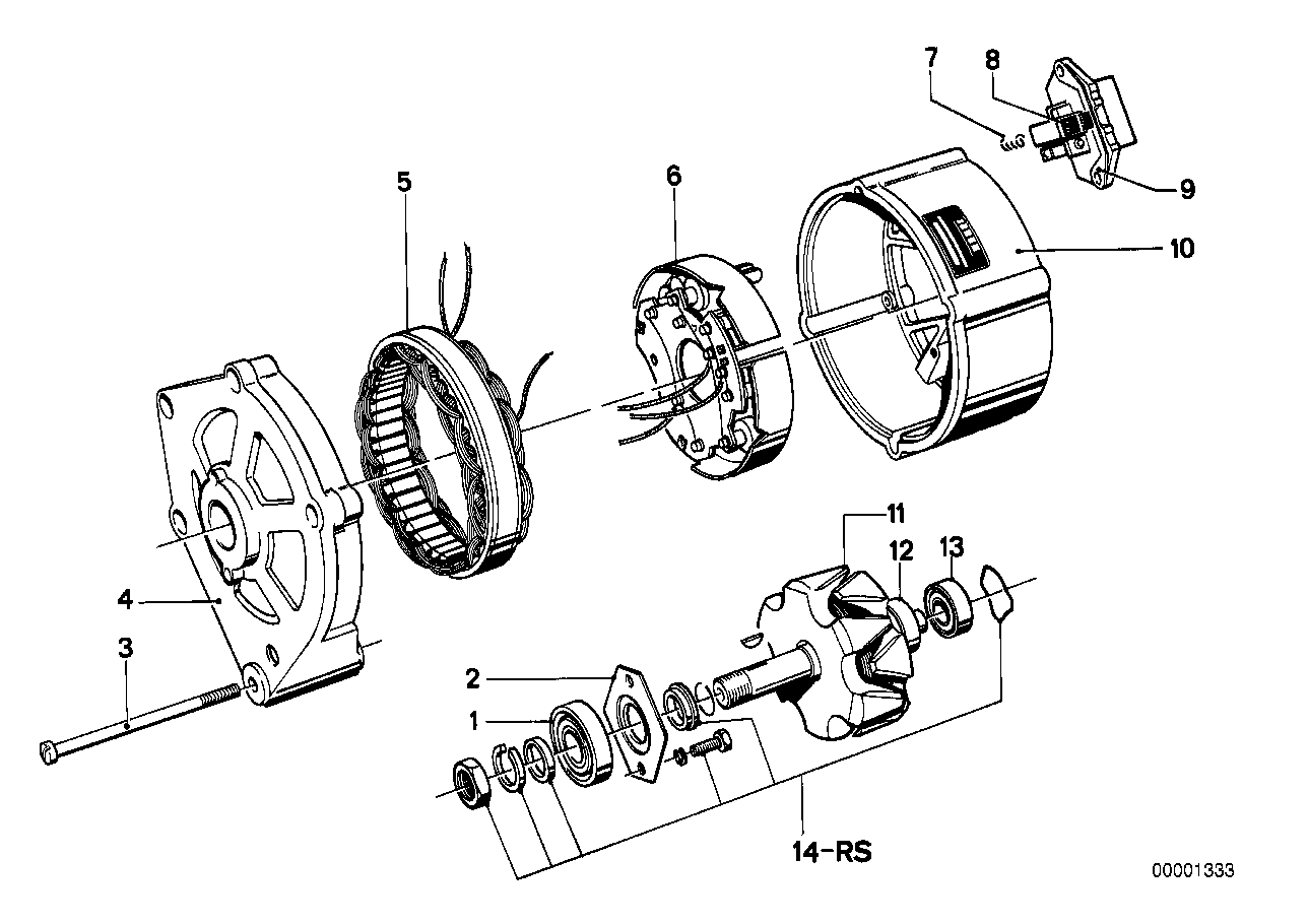 BMW 12311364402 Alternator