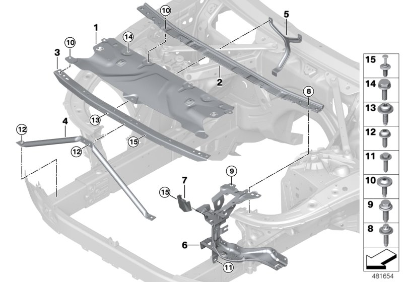 BMW 51647435937 Y-BRACE