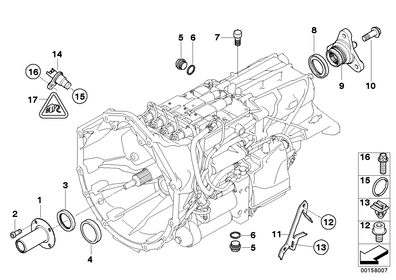 BMW 23018677735 Sealing Cover