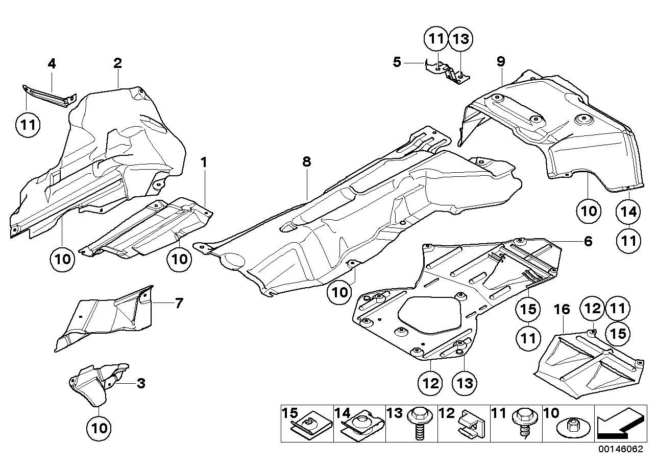 BMW 51487895447 Heat Insulation, Tunnel