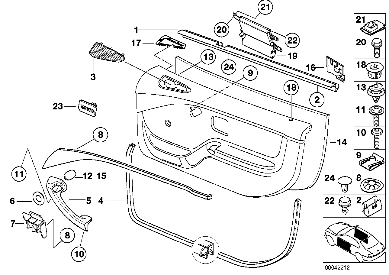 BMW 51718400423 Gasket Left