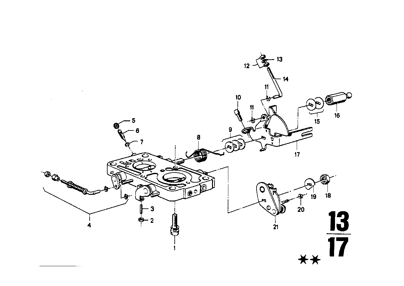 BMW 13111278354 Idling Mixture Screw