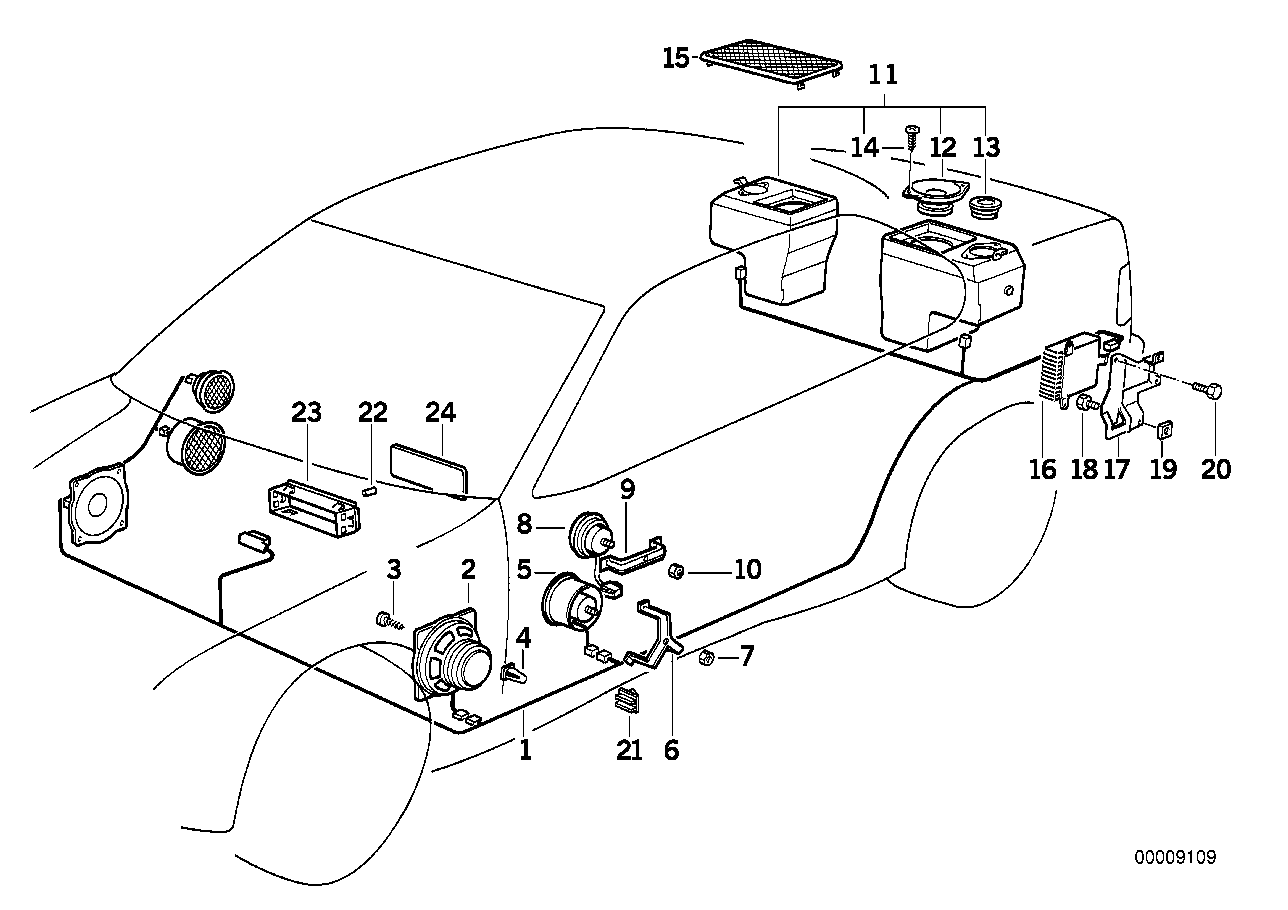 BMW 65131393475 Clamp