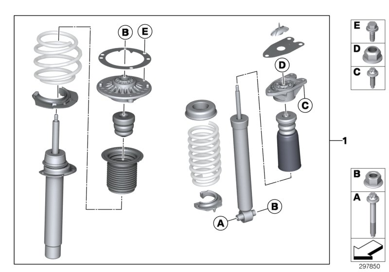 BMW 33502320981 Retrofit Kit Sports Suspension