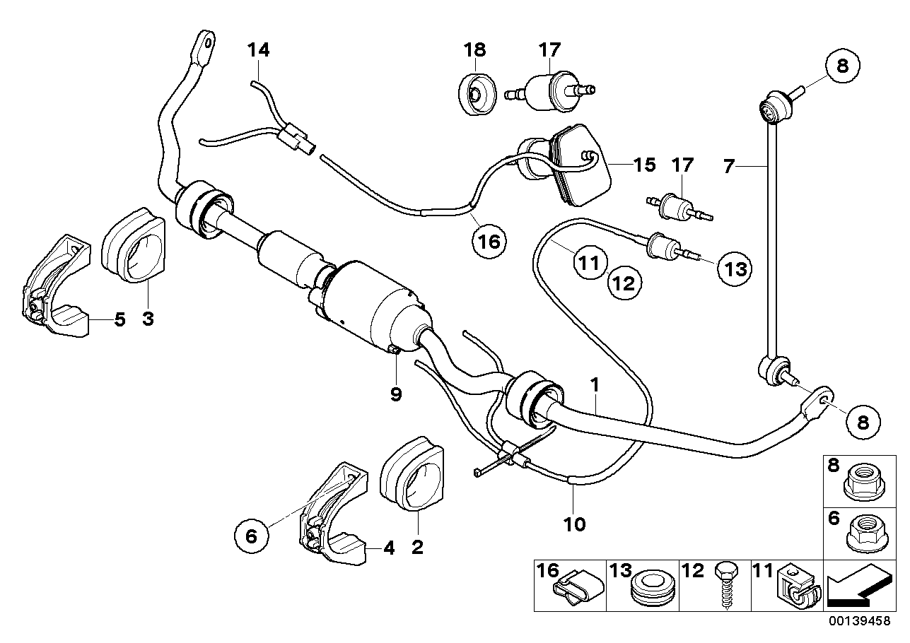 BMW 61131350914 Cable Grommet