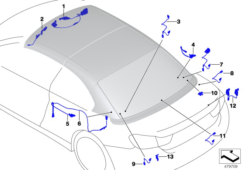 BMW 51177345152 Bracket, Hall Sensor