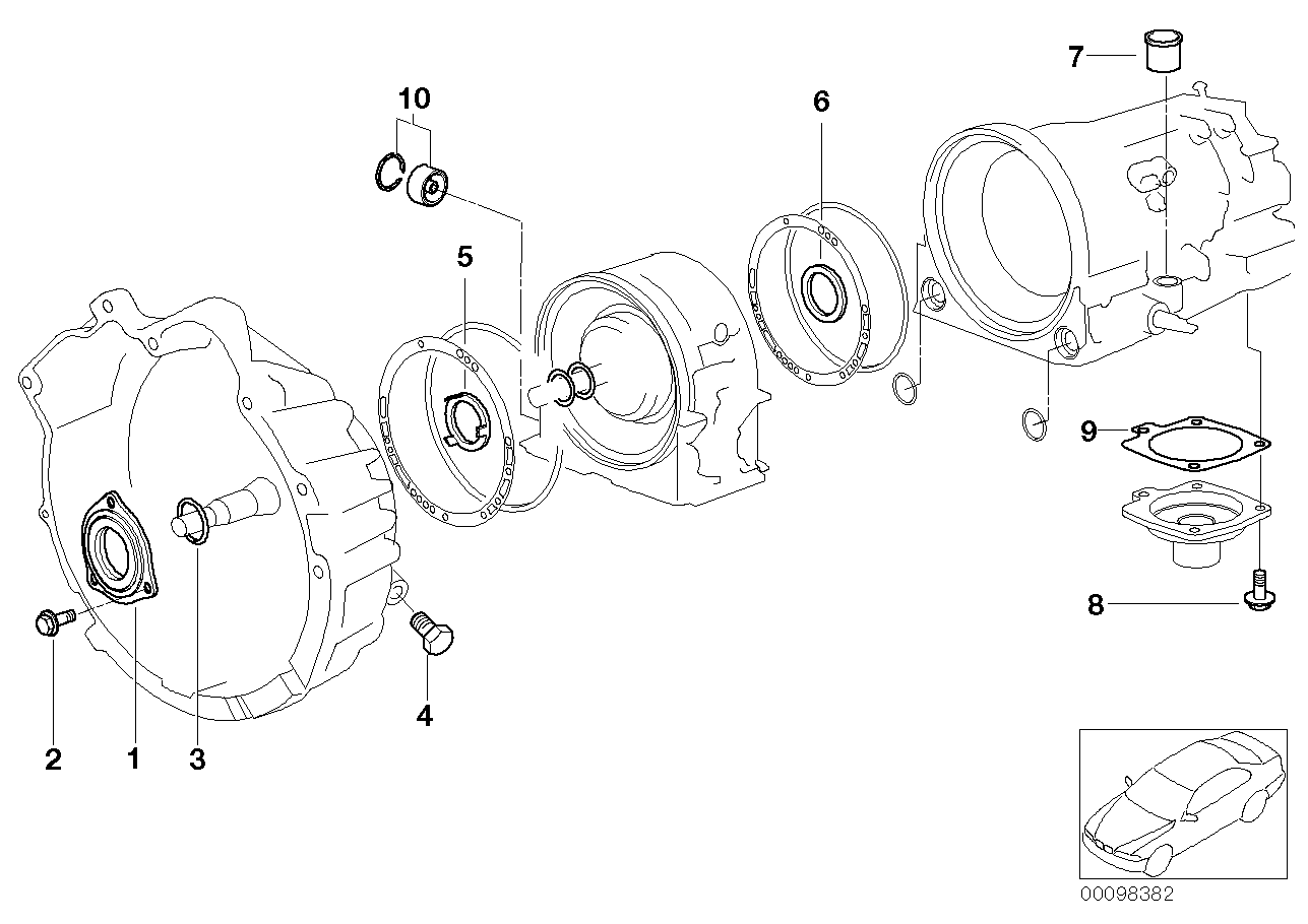 BMW 24121218892 Torx Bolt