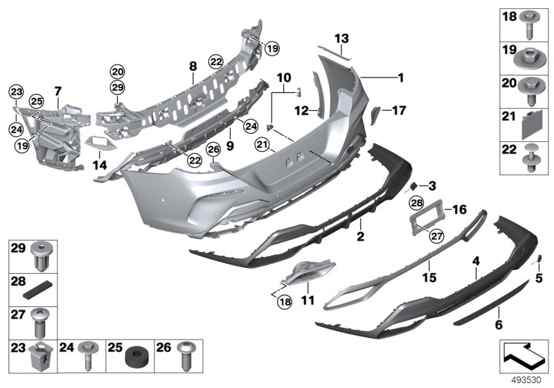 BMW 51128077463 Cover, Towing Eye, Primered