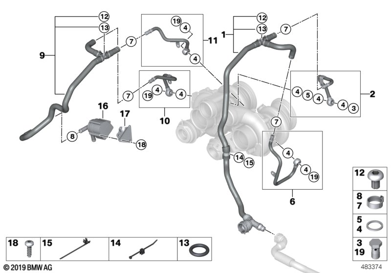 BMW 11537600670 Hose Clamp