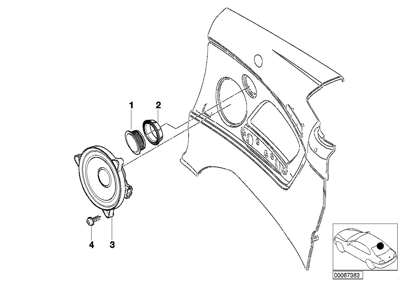 BMW 65138378557 Loudspeaker Hifi Harman Kardon