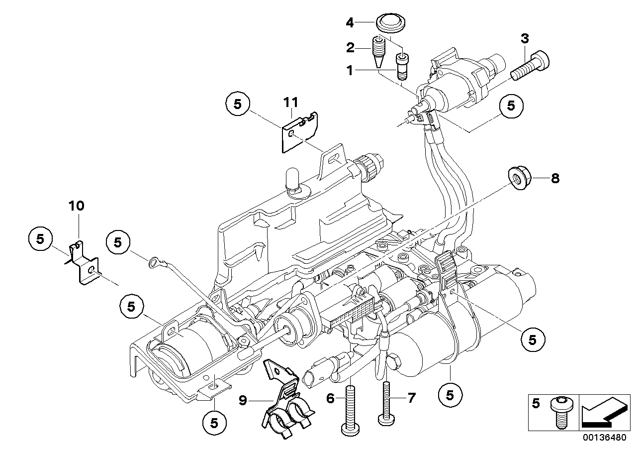 BMW 23017507121 Torx Bolt