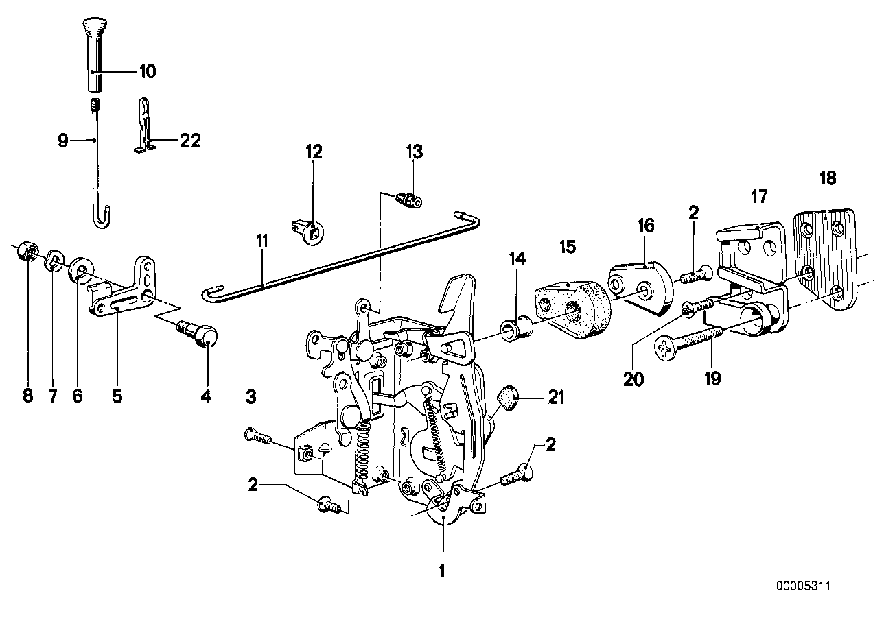 BMW 51211920084 Countersunk Head Screw With Washer