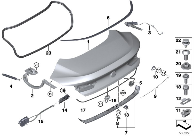 BMW 51767417258 DRIP RAIL