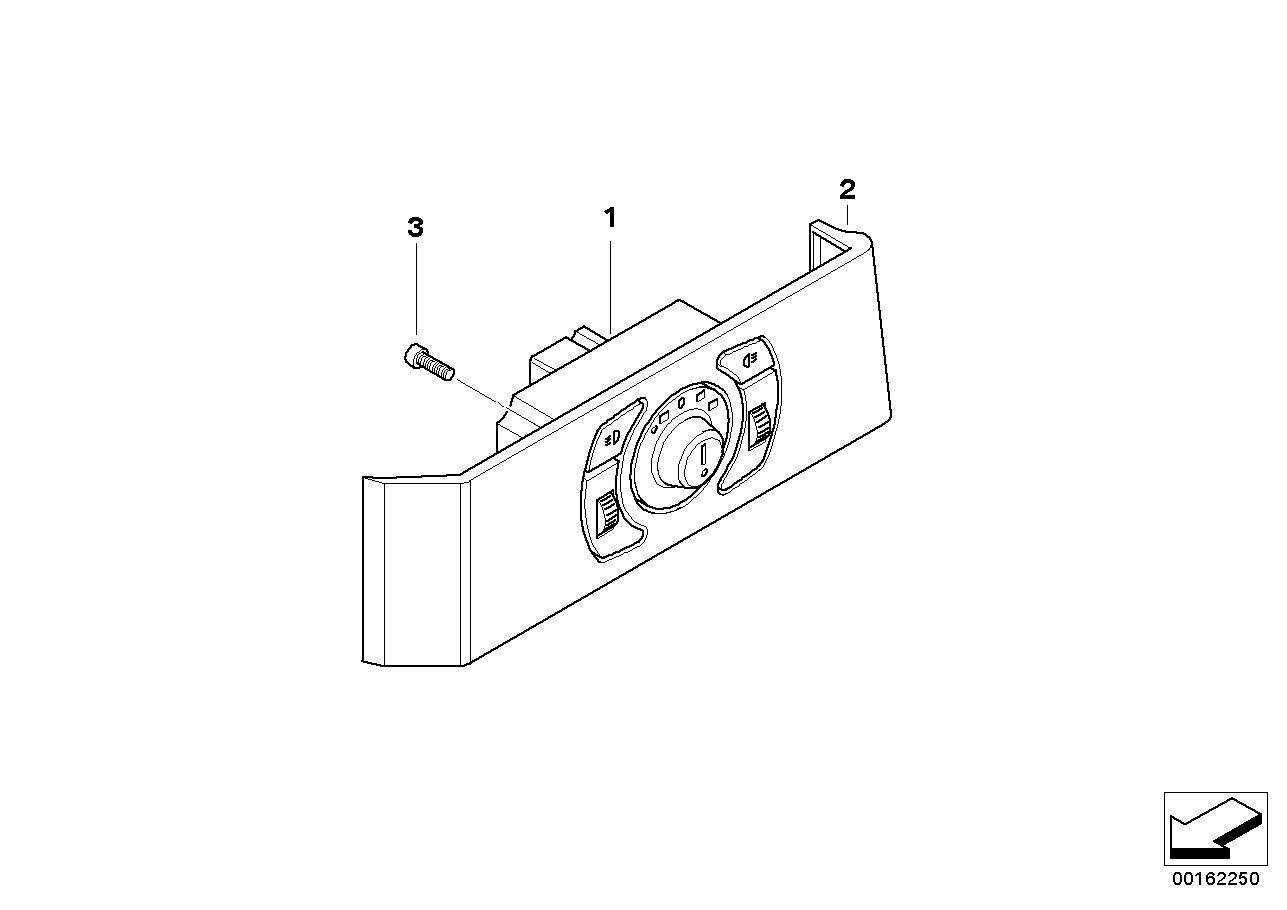 BMW 61316979870 Cover, Light Control Unit