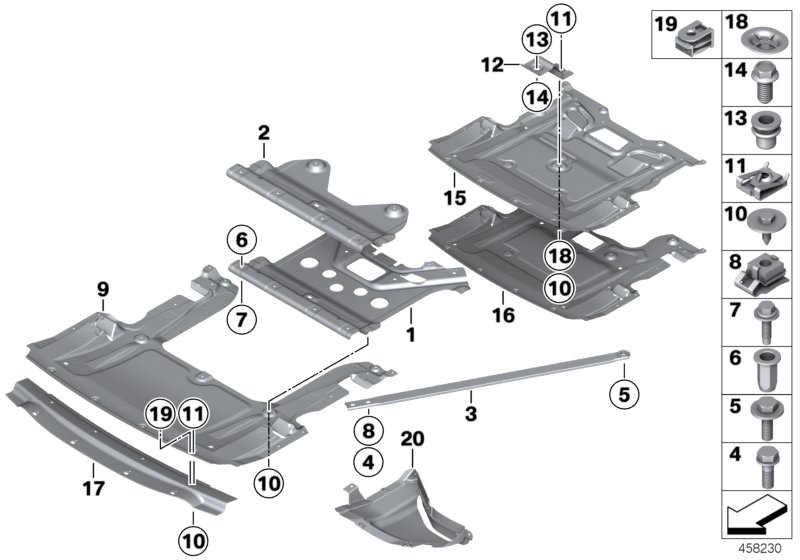 BMW 51757990695 Cover, Bottom Left