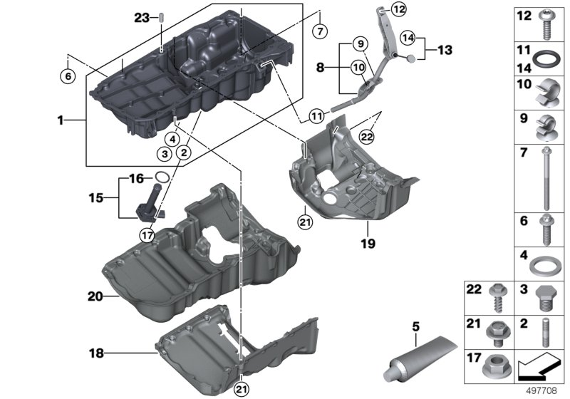 BMW 12907569973 Plastic Bolt