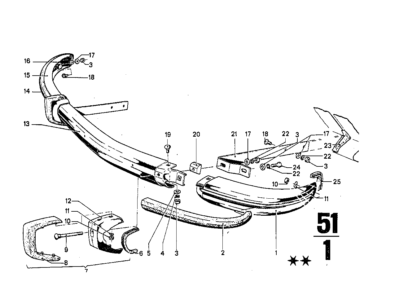 BMW 51111800084 Bumper Over-Rider