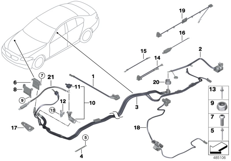 BMW 07147216857 Blind Rivet, Flat Headed