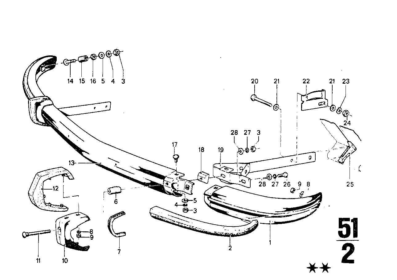 BMW 51111800023 Bumper, Front Left