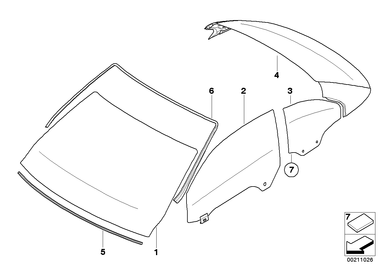 BMW 51377271820 Insert, Sponge Rubber