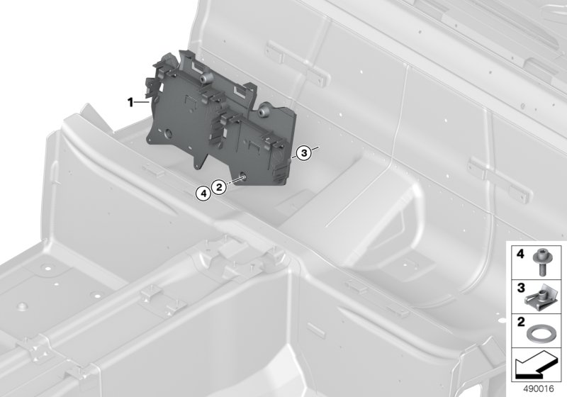 BMW 61357413053 HOLDER CONVERTIBLE TOP MODUL