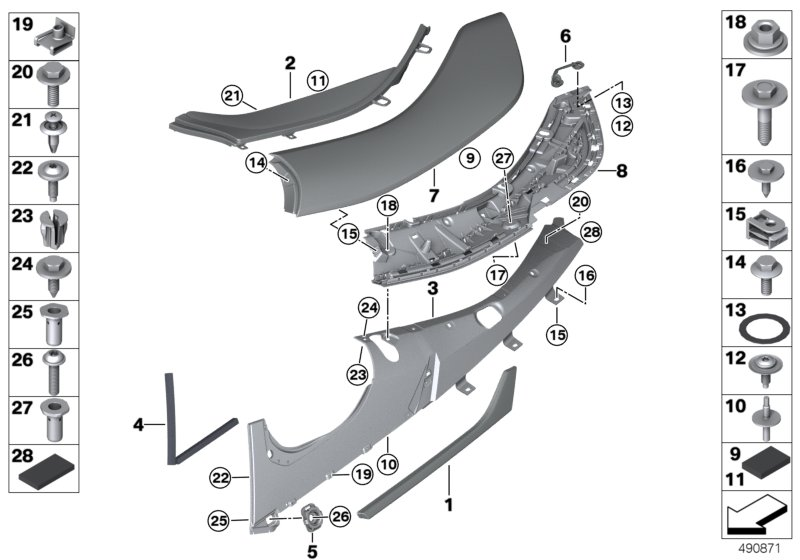 BMW 07129907281 Isa Screw