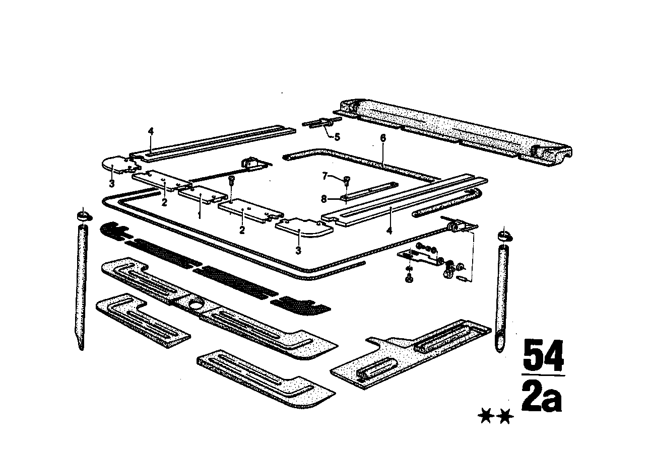 BMW 54129434119 Guide Rail