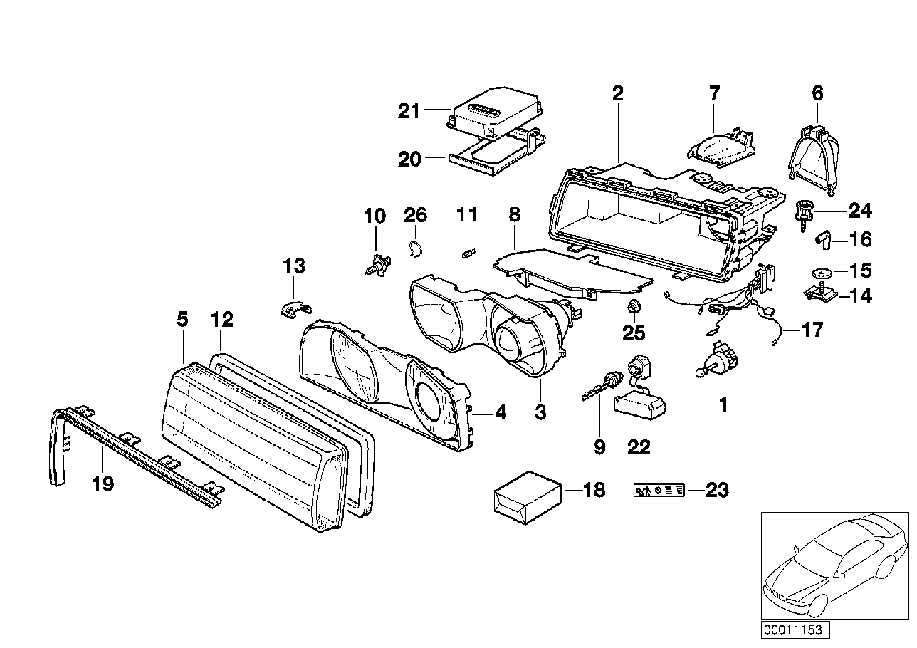 BMW 61358358036 Ignition Element Xenon-Light