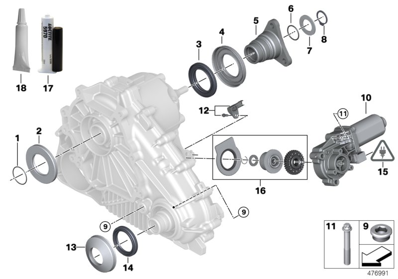 BMW 27107568267 Set Positioning Motor