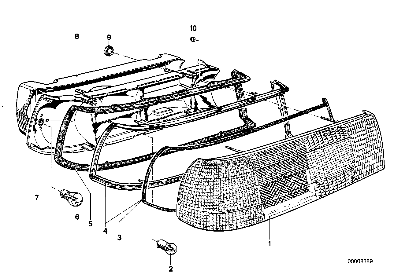 BMW 63211364543 Lens Left