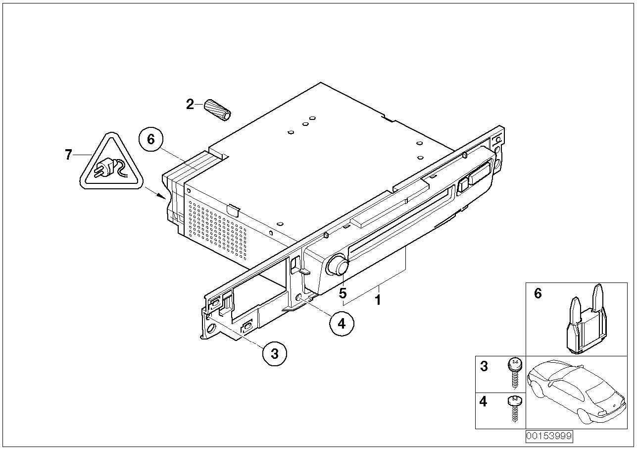 BMW 65126985566 Exchange. Audio System Controller Cd