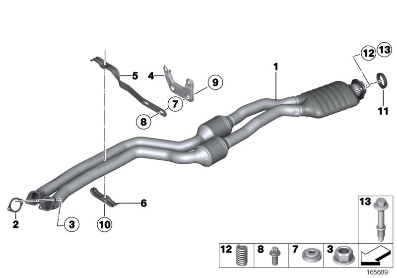 BMW 18307561670 Hex Screw With Collar