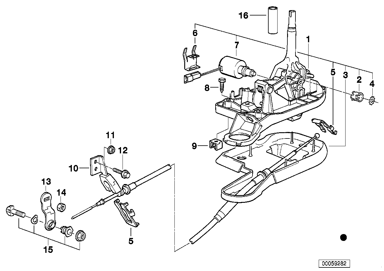 BMW 25161422836 Gearshift