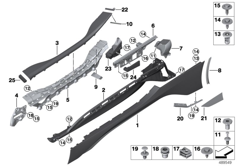 BMW 51437478473 Foam Pad, Left