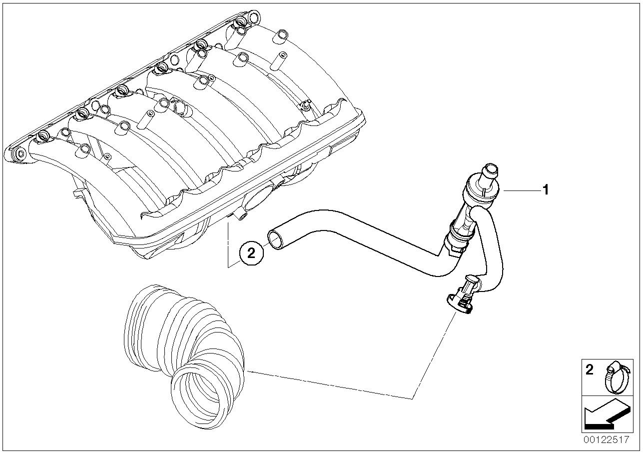 BMW 11617521860 Sucking Jet Pump With Lines