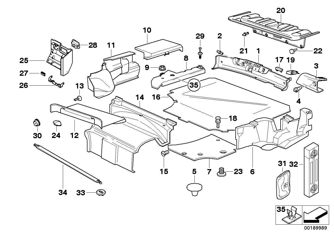 BMW 51478173357 Clamp