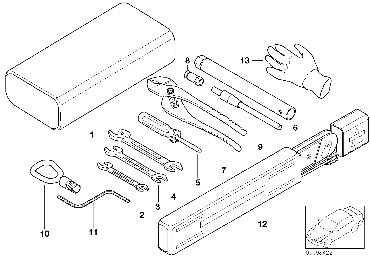 BMW 71111095789 Tool Bag