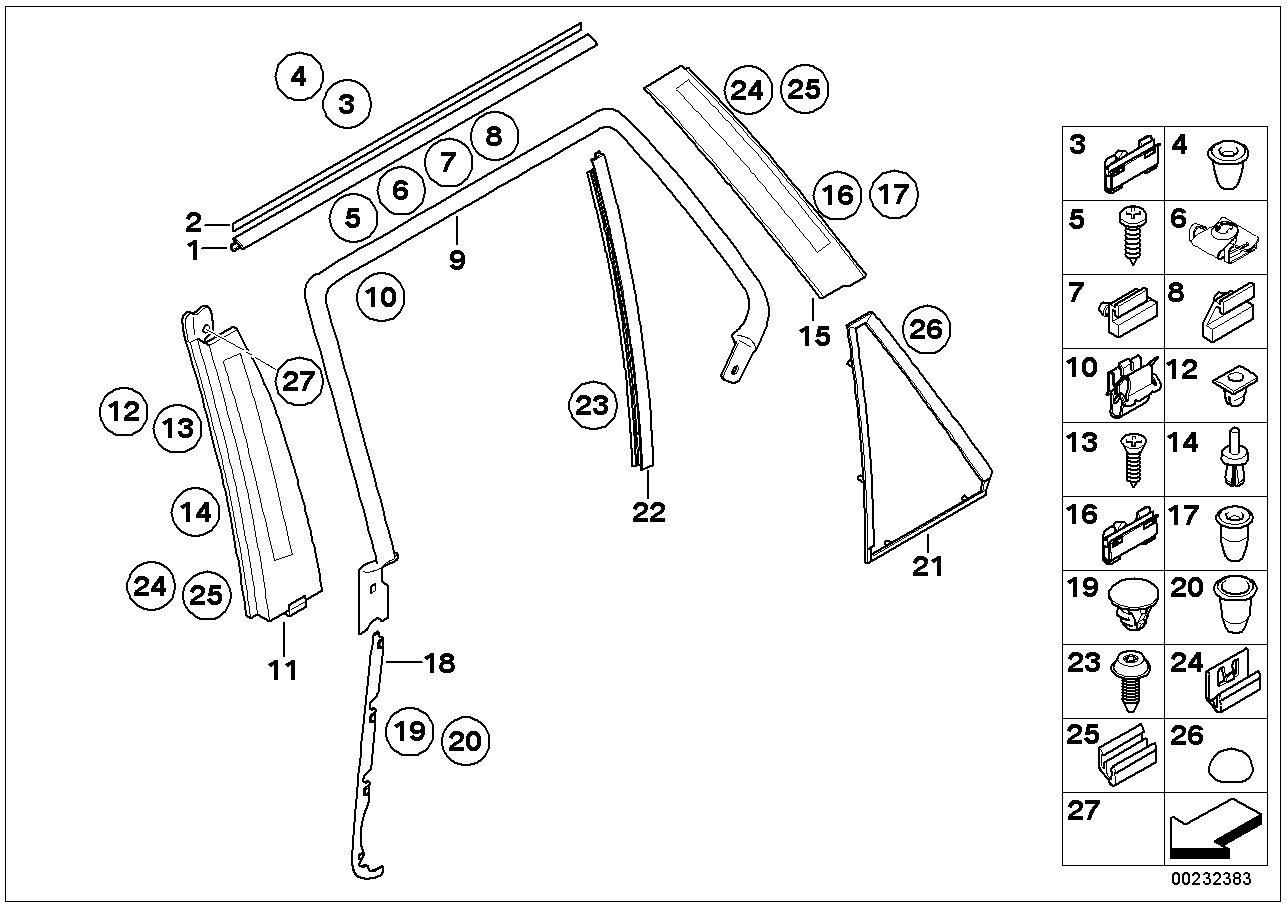 BMW 51327041450 Clip