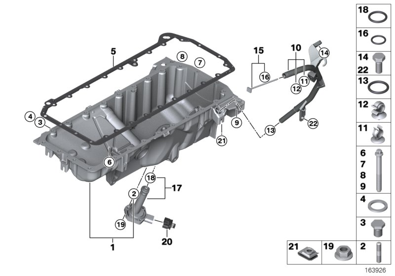 BMW 11137800621 Torx Bolt