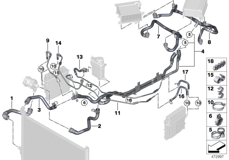 BMW 17128620972 DUAL CLIP