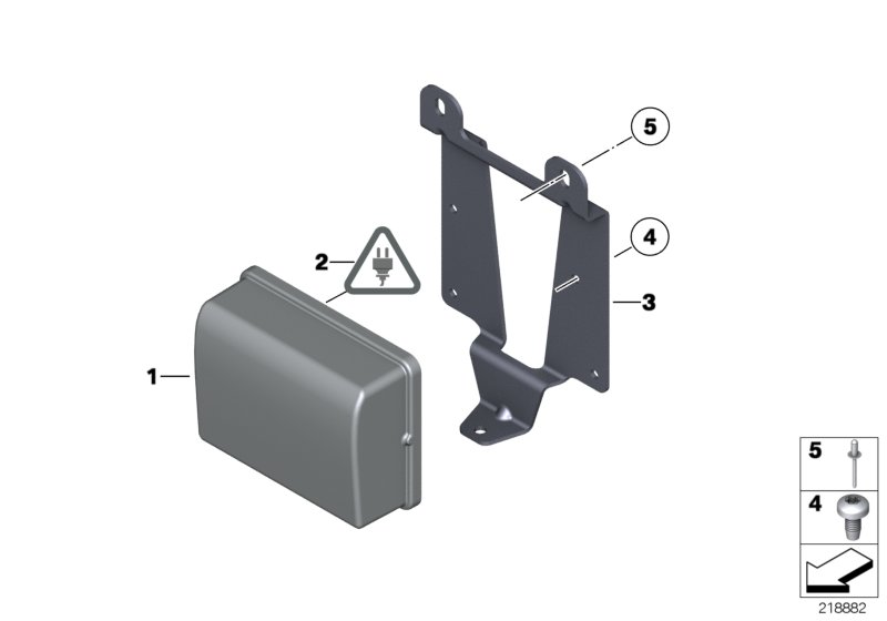 BMW 66318047453 Bracket For.Sensor