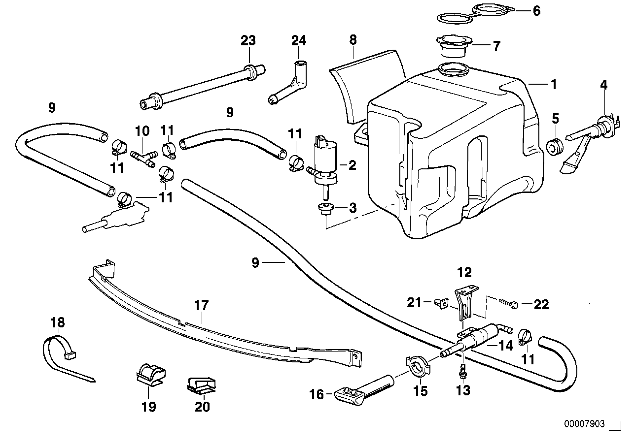 BMW 61131379073 Cable Holder