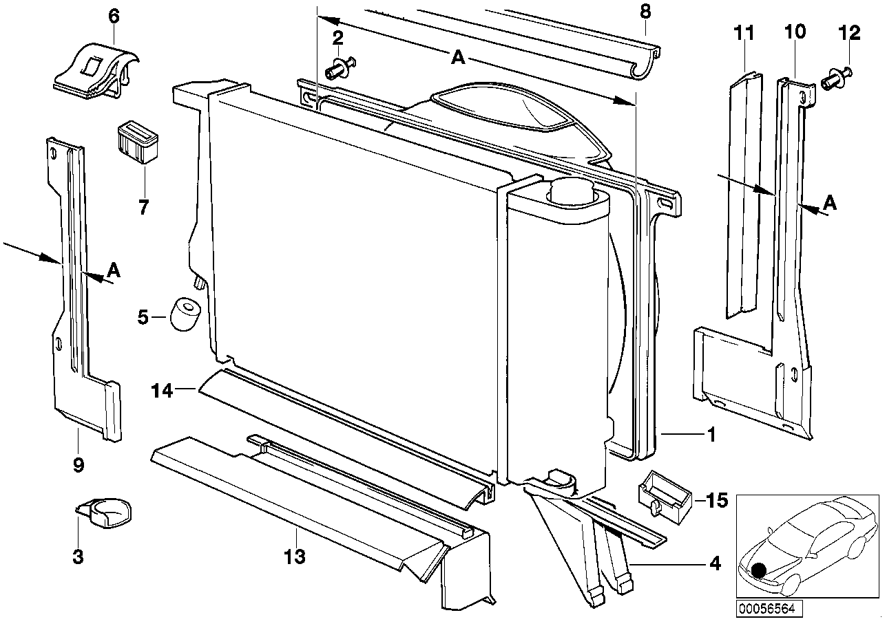 BMW 17111712687 Covering Lower