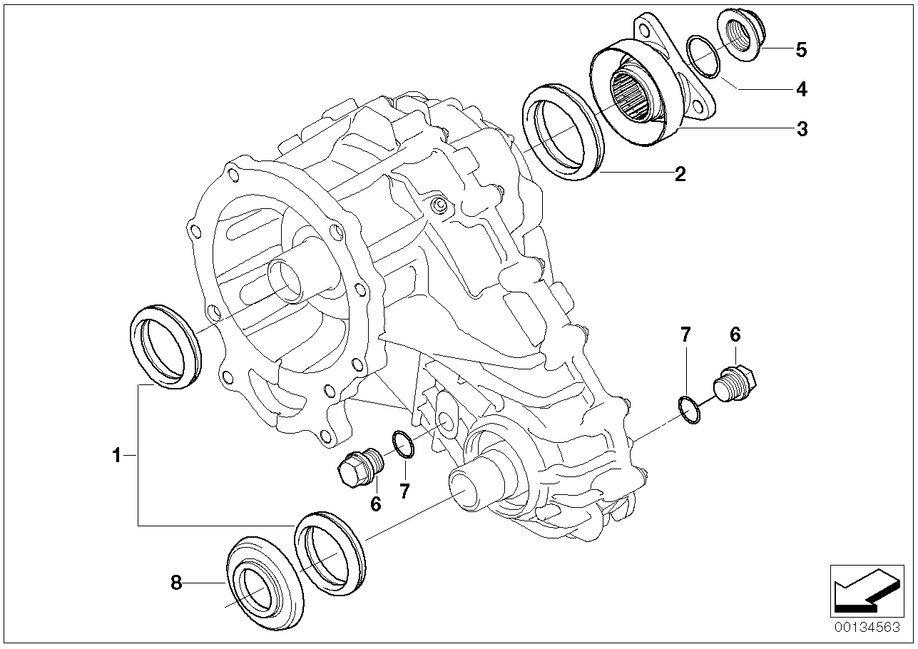 BMW 27107540773 Shaft Seal