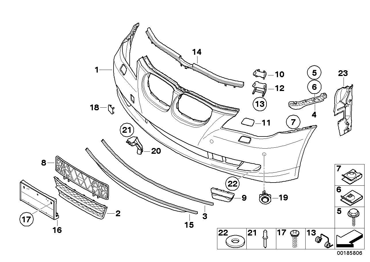 BMW 51747184518 Air Duct Front Right